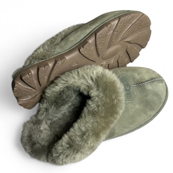 UGG Dark Green Coquette Slippers - Picture 4 of 5